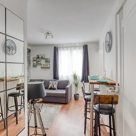 Cosy 4 Personnes - Parking Gratuit - Centre Paris 15 Min Metro 4 *